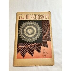 Vintage - 1961 January - THE WORKBASKET Magazine - Vol. 26 No. 4 Doily Linens